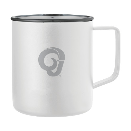 Rover Camp Vacuum Insulated White Mug 14oz - Ram Logo  Engraved