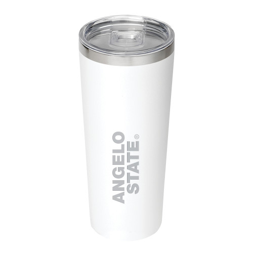  Thor Vacuum Insulated White Tumbler 22oz - Angelo State  Engraved