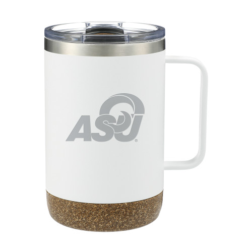 Valhalla Vacuum Insulated Camp White Mug 14oz - ASU Logo  Engraved