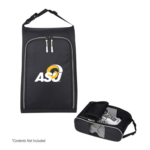  Crosstown Side Mesh Black Shoe Bag - ASU Logo
