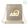 Thumbnail image for  Split Recycled Cotton Grey/Natural Drawstring Bag