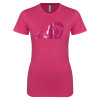 Thumbnail image for  Next Level Womens Fuchsia Boyfriend Tee