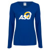 Thumbnail image for  Womens Royal Long Sleeve V Neck Tee 