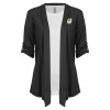 Thumbnail image for  Womens Grey Drape Front Cardigan Sweater