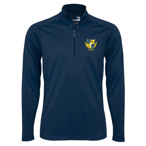 Syntrel Navy Interlock 1/4 Zip-Shield