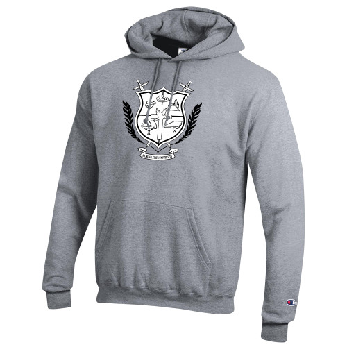 Champion Heather Grey Fleece Hoodie-Shield