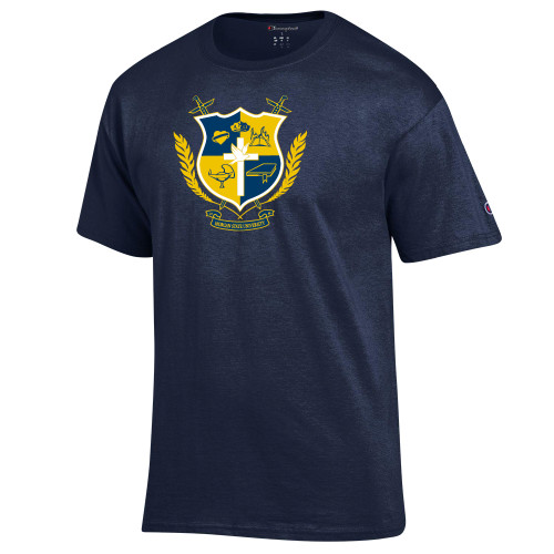Champion Navy T Shirt-Shield