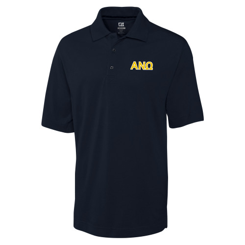 C&B Navy Advantage TriBlend Pique Polo-Greek Letters