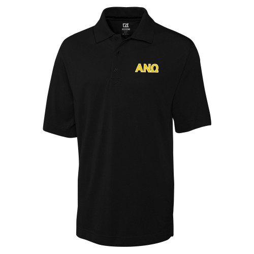 C&B Black Advantage TriBlend Pique Polo-Greek Letters