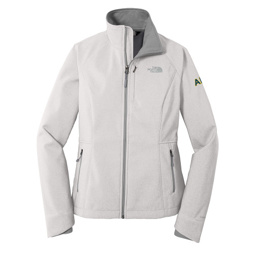 The North Face Womens Light Grey Heather Apex Barrier Softshell Jacket-Greek Letters