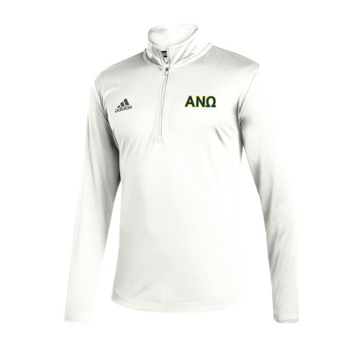 Adidas White Entrada 1/4 Zip-Greek Letters