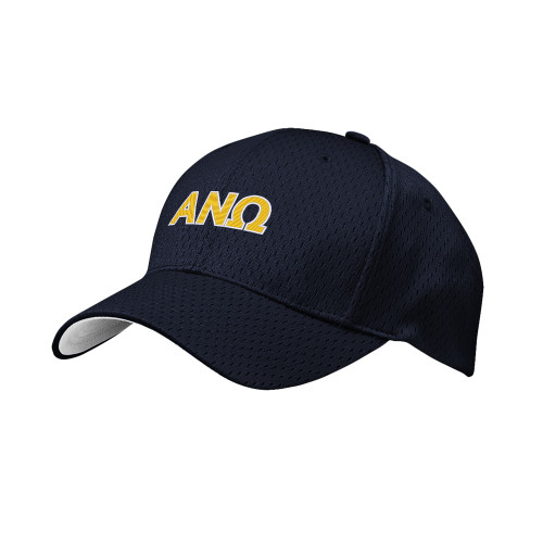 Navy Pro Mesh Structured Hat-Greek Letters