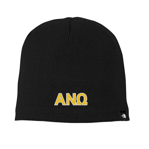 The North Face Black Mountain Beanie-Greek Letters