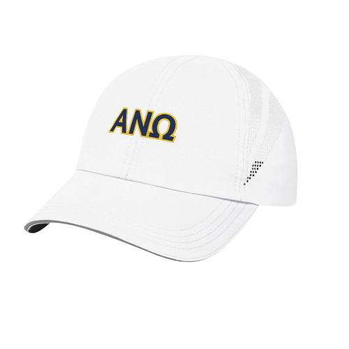 White Performance Cap-Greek Letters
