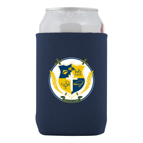 Neoprene Navy Can Holder-Shield with Circle