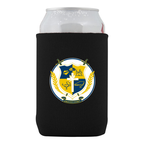 Neoprene Black Can Holder-Shield with Circle