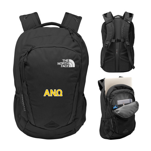The North Face Black Connector Backpack-Greek Letters