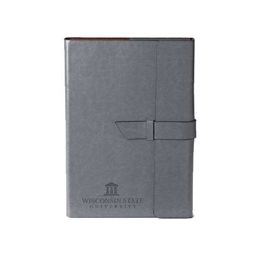 Fabrizio Junior Grey Portfolio w/Loop Closure-University Mark Engraved