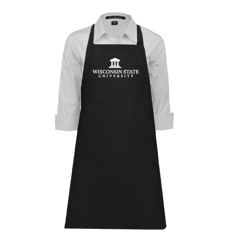Full Length Black Apron-University Mark