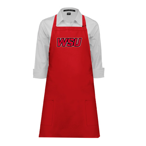 Full Length Red Apron-WSU