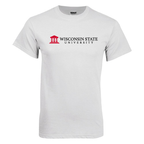 White T Shirt-University Wordmark
