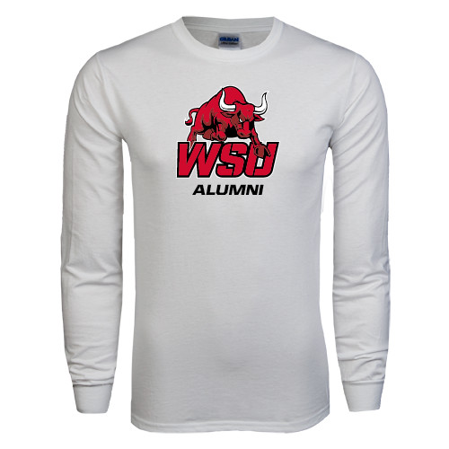 White Long Sleeve T Shirt-Alumni