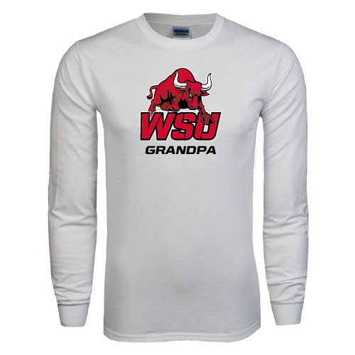 White Long Sleeve T Shirt-Grandpa