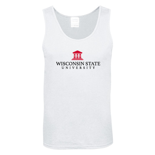 White Tank Top-University Mark