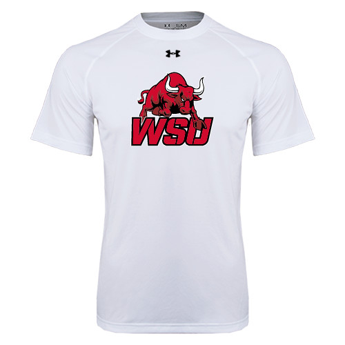 Under Armour White Tech Tee-Official Logo