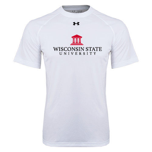 Under Armour White Tech Tee-University Mark