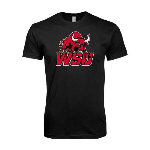 Next Level Black SoftStyle T Shirt-Official Logo