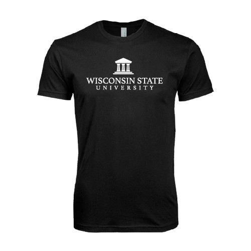 Next Level Black SoftStyle T Shirt-University Mark