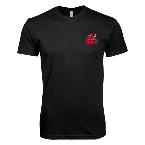 Next Level Black SoftStyle T Shirt-Official Logo
