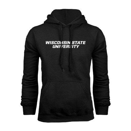 Black Fleece Hoodie-Athletic Wordmark