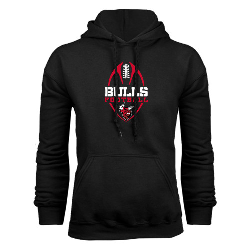 Black Fleece Hoodie-Tall Football Design