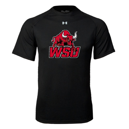 Under Armour Black Tech Tee-Official Logo