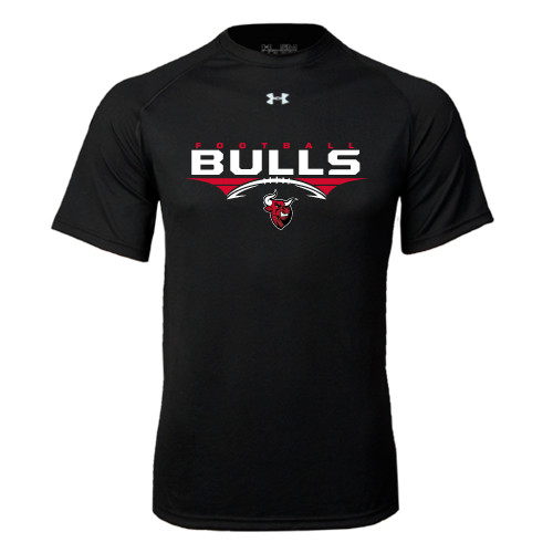 Under Armour Black Tech Tee-Football Design