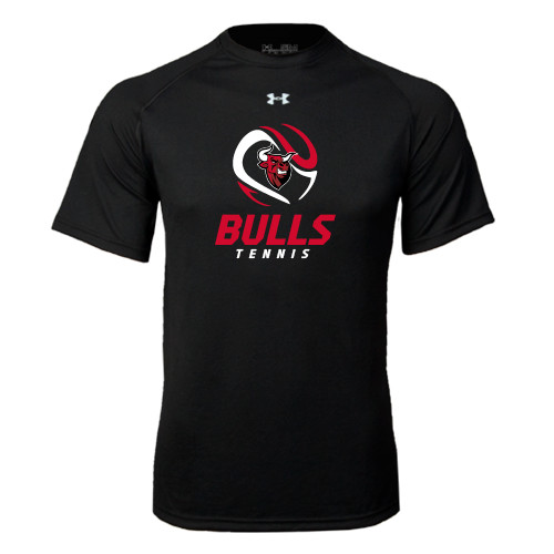 Under Armour Black Tech Tee-Tennis Ball Design