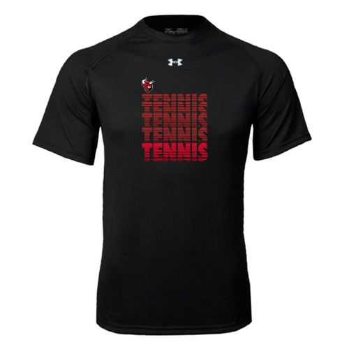 Under Armour Black Tech Tee-Tennis Design