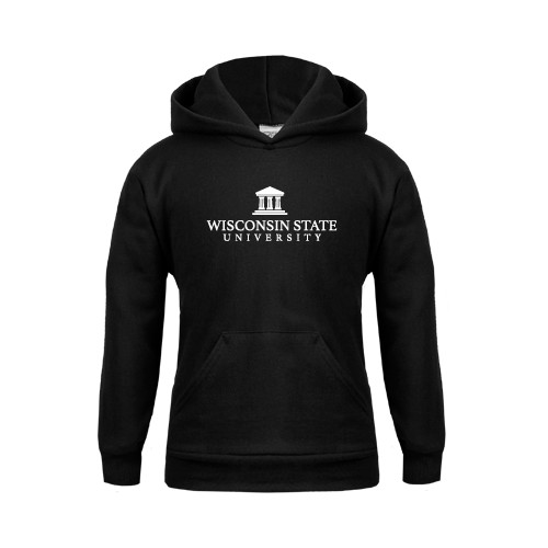 Youth Black Fleece Hoodie-University Mark