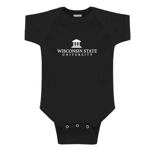 Black Infant Onesie-University Mark