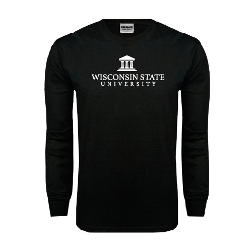 Black Long Sleeve T Shirt-University Mark
