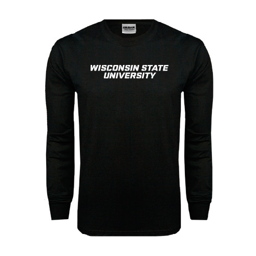 Black Long Sleeve T Shirt-Athletic Wordmark