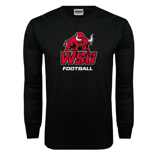 Black Long Sleeve T Shirt-Football