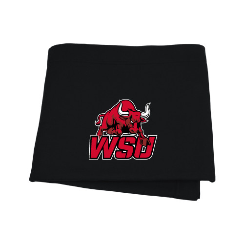Black Sweatshirt Blanket-Official Logo