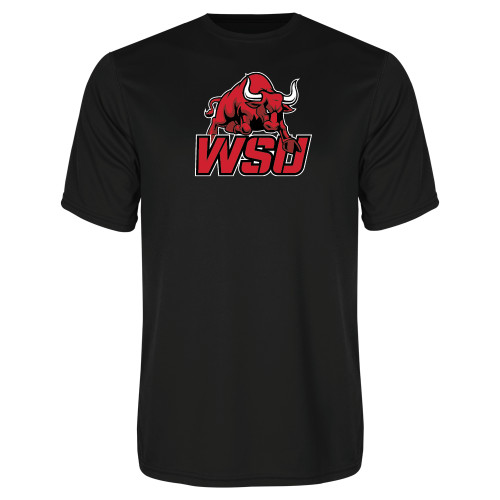 Black Performance Tee-Official Logo