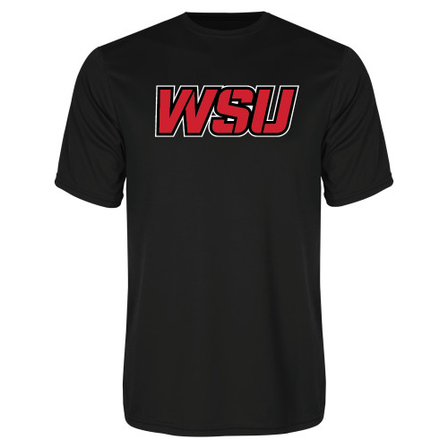 Black Performance Tee-WSU