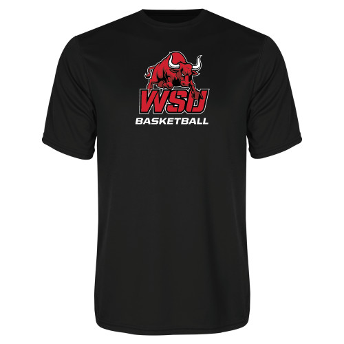Black Performance Tee-Basketball