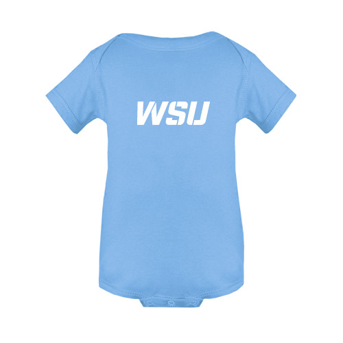 Light Blue Infant Onesie-WSU