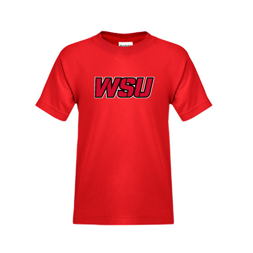 Youth Red T Shirt-WSU